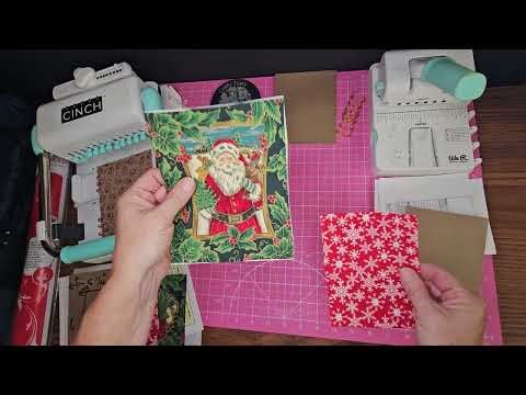 Fabric covered notebook / journal using a Cinch OR Mini Cinch. We R Memory.