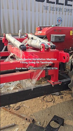 Heavy Duty 2700mm Post Installation Machine | Crash Barrier Installation