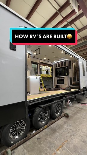 We did a tour of the @Heartland RV factory and DANG it was soooo cool to watch the process of our RV being built! It was like a symphony of people seamlessly building something from nothing. From the chassis to the final touches making her perfect, it was like magic! Ok enough gushing over here, can you tell we are SUPER DUPER STOKED??? Can’t wait to rock out in our brand new Heartland Cyclone- the reveal will be on YouTube LIVE on July 14th🤩 Follow for more RV life @trynsomethingnew #rv #rvlif