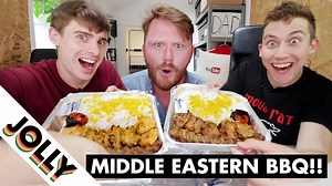 Trying authentic Middle Eastern BBQ with an Arabic language twist! | Jolly food adventure
