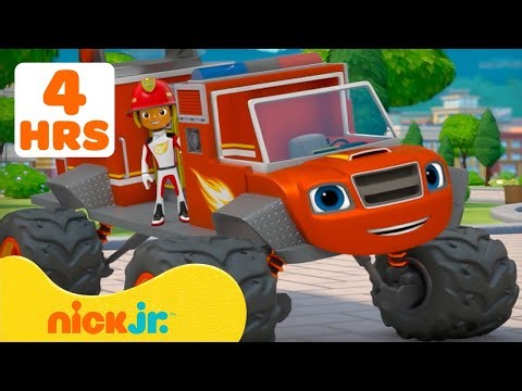 Blaze | ¡Blaze se transforma en camión de bomberos en MISIONES AUDACES! 🚒 | Nick Jr. en Español
