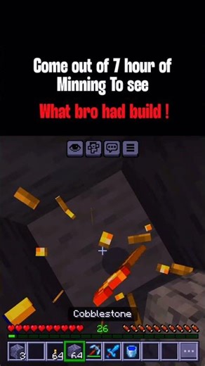 7 hours of mining just to see this #minecraft #minecraft100k