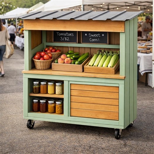 DIY Farmstand Plans, Roadside Cart, Flower, and Bakery Stand (PDF Download) - Etsy