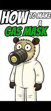 How To Make a DIY Gas Mask from Trash (Apocalypse Survival Hack) #shorts #science