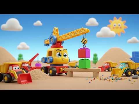 The Little Toy Cranes Go Lift Lift Lift | Nursery Rhymes for Kids | Baby Songs for Toddlers |
