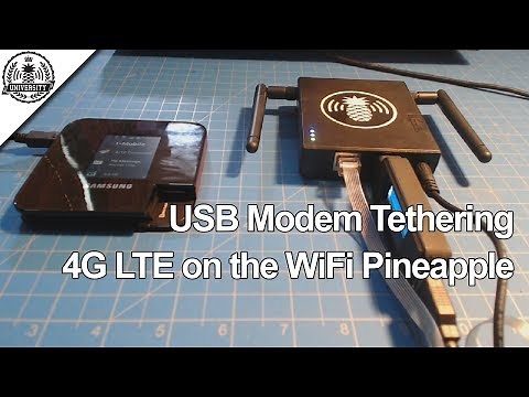 4G LTE Modem Tethering - WiFi Pineapple Mark V - Pineapple University