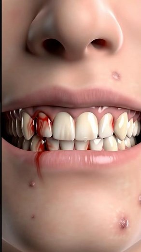 Scurvy disease signs on body