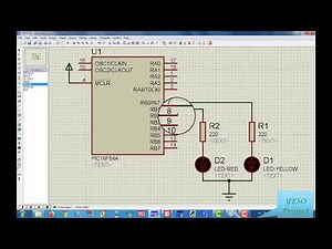 Clignotement de deux LEDs en alternance (MikroC Pro)