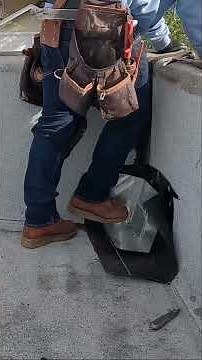 Part 2 of how to repair a leaking scupper on a flat roof