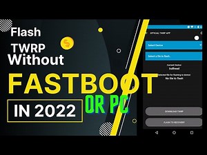 (Root )Flash TWRP without fastboot mode or sideload, ie no PC required