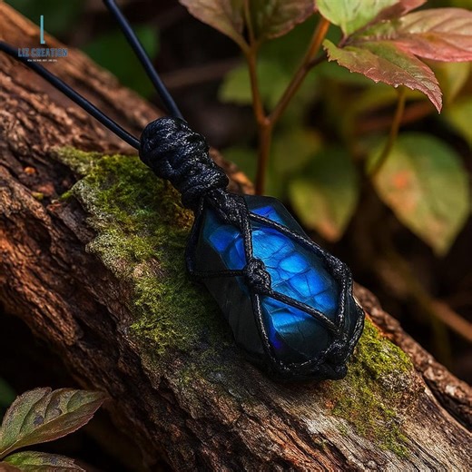 Natural Labradorite Stone Necklace- Healing Crystal Pendant, Third Eye Chakra, Stone of Transformation &change - Etsy