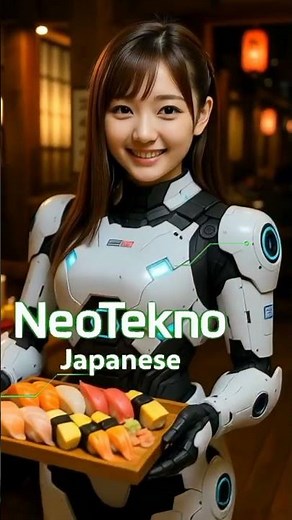 OMG! Beautiful Japanese Robot Serves Sushi 😱🍣