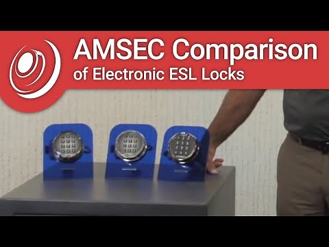 AMSEC Electronic ESL Lock Comparison (ESL5, ESL10XL & ESL20XL)