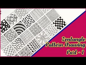 30 Zentangle Pattern Drawing for Beginners | Part 1 || Doodle Pattern Drawing || Mandala Patterns