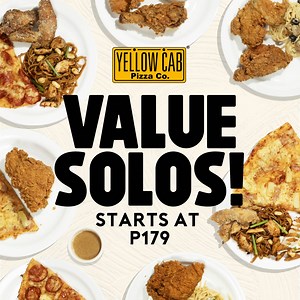 10K views · 5.3K reactions | Hungry? You’re sure to enjoy every filling bite with our Value Solos starting at just P179! Choose from the MyMix®, MyMix® XL, or any of the Crispy Fried Chicken Combos. Visit your nearest Yellow Cab and order a plate now! | Yellow Cab Pizza Co. | Facebook