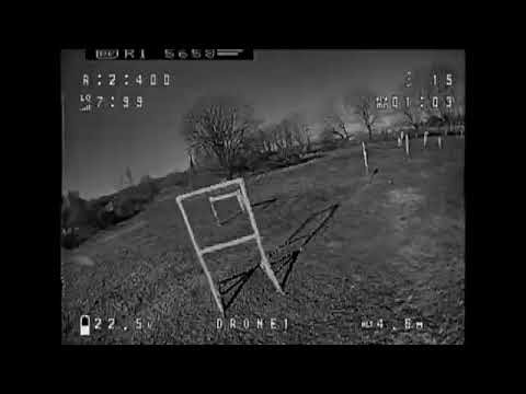 First FPV Drone race track outside Velocidrone simulator