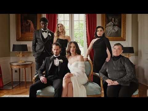 Spectre Wedding Inspiration in a French Castle | Dark Mafia Bridal Editorial in France