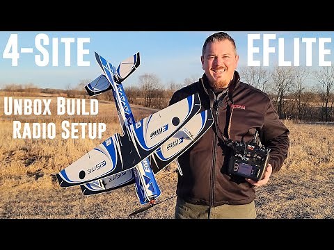 E-flite - 4-Site 3D Flat Foamy - 800mm - Unbox, Build, & Radio Setup