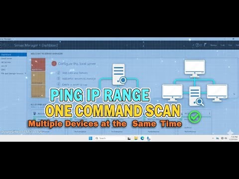 How to Ping an IP Address Range and Scan Multiple Devices with ONE Command