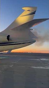 Luxury Private Jet Startup Private Jet Ready for Takeoff | Billionaire Jet on Airport