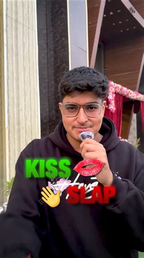 Kiss or slap challenge😝 #comedy #funny #viral #comedyskits #challenges #kissorslap #viralreels #fun