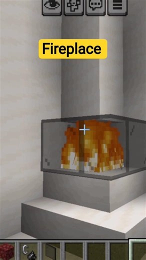 Minecraft build hacks😎🔥#minecraft #shorts #fireplace