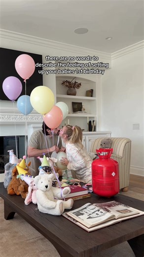 Waking up the morning of her 1st bday was so bittersweet 😭🤍 #ftm #babyfirstbirthday #motherhood #1stbirthday #crafting