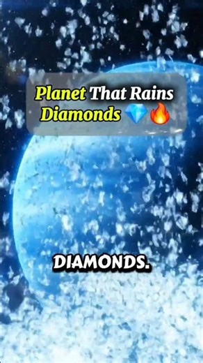 Real Planet Where Diamonds Fall From the Sky 💎| Diamond Rain😨 #shorts
