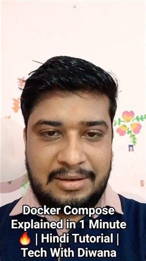 Docker Compose Explained in 1 Minute 🔥 | Hindi Tutorial | Tech With Diwana