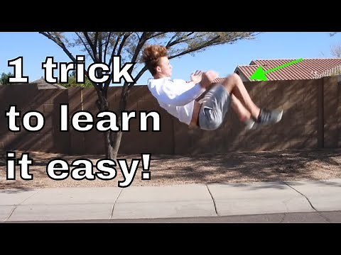 How To Do A Backflip For Beginners Or Kids