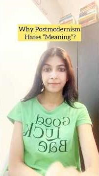Why Postmodernism Hates “Meaning” #learningliteraturewithpurba