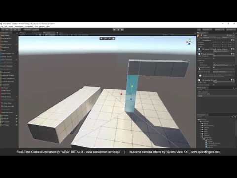 First test "SEGI" Real-Time Global Illumination in Unity with ProBuilder3D
