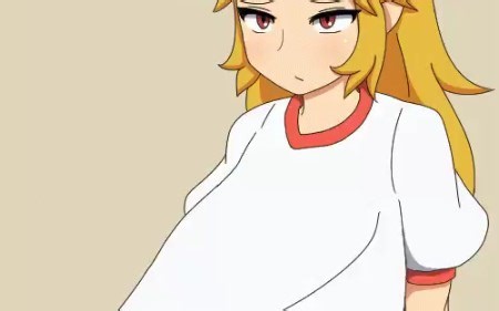 衣服拉扯松开 GIF