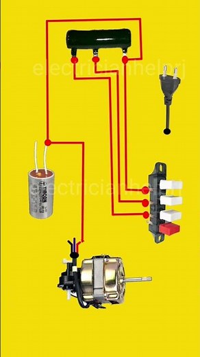 table fan connection diagram‪@electricianhelprj‬