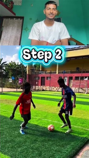 Step-by-Step Step Over Football Skills | Beat Defenders Easily⚽🔥| #footballskills #soccer #shorts