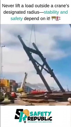 Crane Safety Essentials: Why Lifting Within the Radius Matters #WorkplaceSafety #EHS #safetyfirst