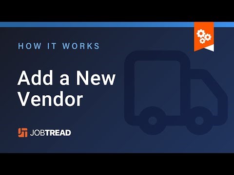 Add a New Vendor