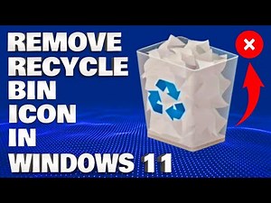 How To Remove or Hide Recycle Bin Icon From Windows 11 Desktop | Tips and Tricks Tutorial
