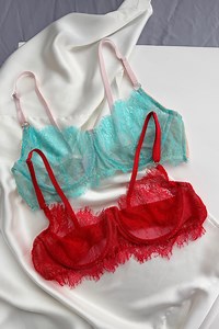 Men's Lace Underwire Bra | Sheer Sissy Lingerie Top | Femboy Crossdresser Bralette | Eyelash Lace Crop Top | Mint & Red | Sexy Gay Underwear - Etsy UK