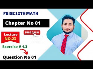 12th Class Math || Ch 1 Function and Limits || Exercise 1.3 Question no 1