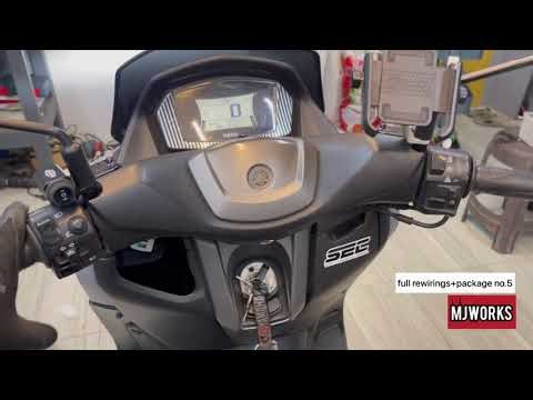 Nmax 155 v2 full re-wirings and installation of MDL and PIAA horn w/ combo passing signal