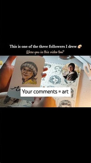 One of my followers turned into art 🎨 Pen & Highlighter Portrait