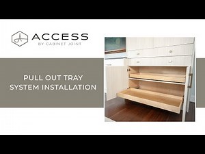 Access Pull Out Tray System Installation - Access by Cabinet Joint | Modern Frameless Cabinets