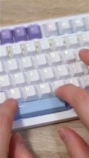 First-person view typing on a mechanical keyboard, crisp clicks, realistic ASMR sound. #relaxing