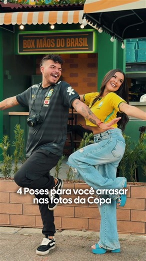 4 poses para você arrasar nas fotos da copa, qual a sua favorita 1,2,3 ou 4? 🇧🇷 #brasil #caruaru #copa #poses #dicadepose