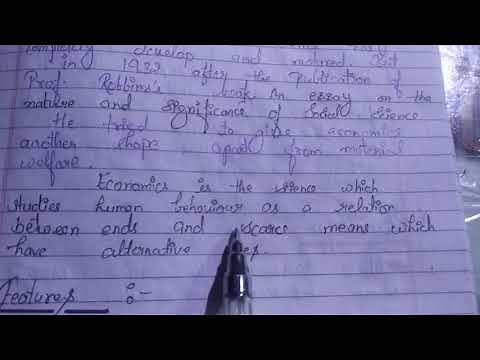 definition of economics by Lionel Robbins