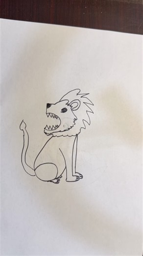 How to draw a lion 🦁 with easy tricks #drawing #art #quickdrawing