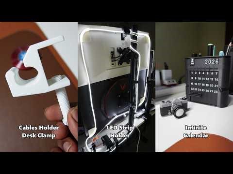 I Fixed My Messy Desk (Mostly with a 3D Printer)