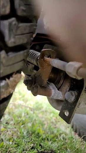 craftsman riding mower brake not working. spring installed backwards