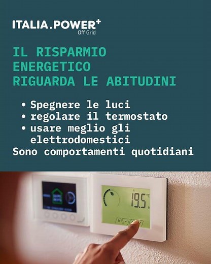 Risparmiare energia é una scelta, efficientare la casa é una strategia.